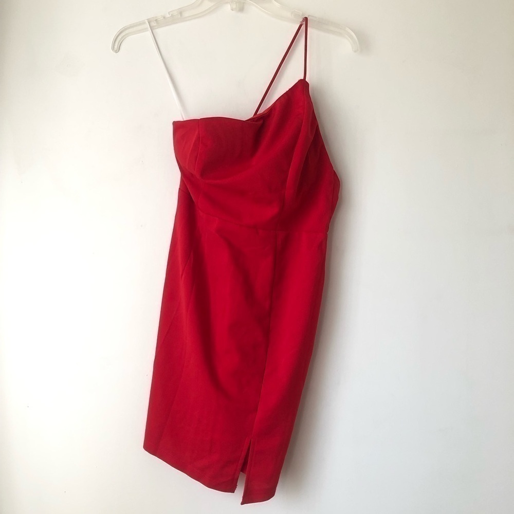 Princess Polly Priya Red One Shoulder Mini Dress 4